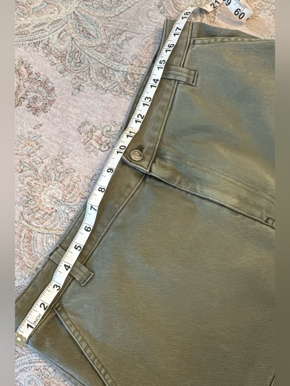 bp Wide Leg Utility Pants in Olive Green - Picture 6 of 11